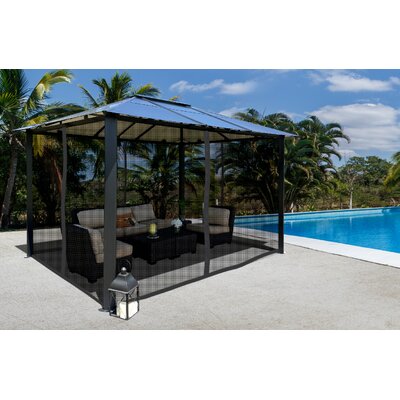 12x16 netting hardtop sunjoy